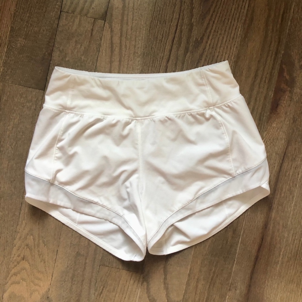 Size 2 white lululemon shorts